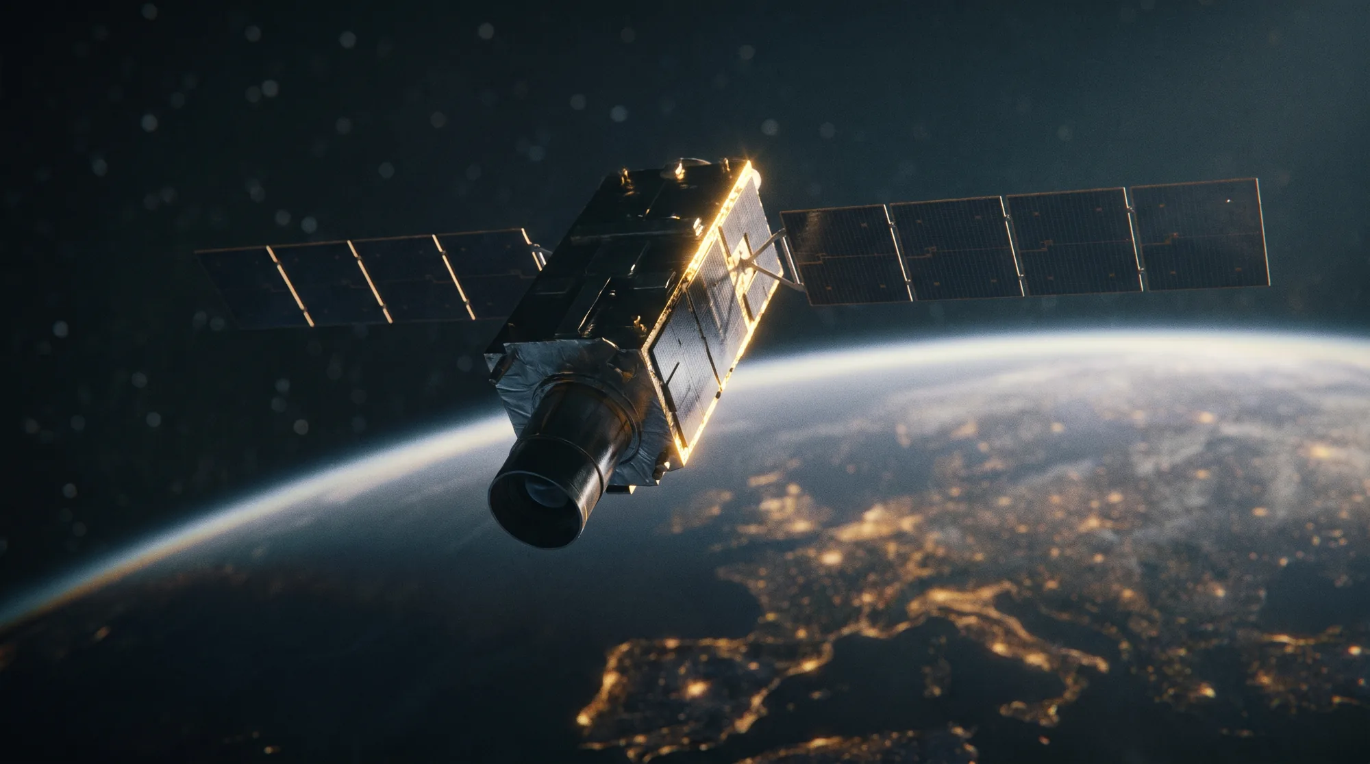 Orbital hardware above Earth
